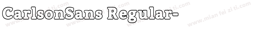CarlsonSans Regular字体转换